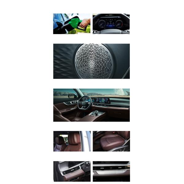 Chery Tiggo 8 Pro Electric Car with Dark Interior Color and Front 4 Rear 2 Radar