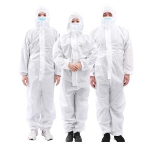 China Medical Grade Disposable Protective Suit / Disposable Body Overalls Anti Splash on sale