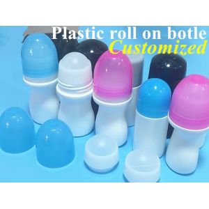 30ml 50ml 60ml HDPE Plastic Roll on Deodorant bottle Empty Bottle Deodorant
