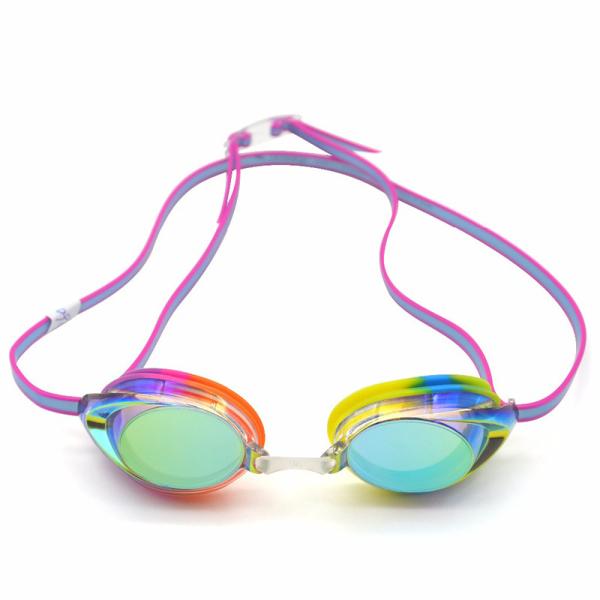 Buy Competition Swim Triathlon Goggles waterproof Silicone Frame PC Lens at wholesale prices