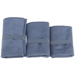 Quality Blue Fast Dry Embroidered Microfiber Gym Towel With Bag for sale
