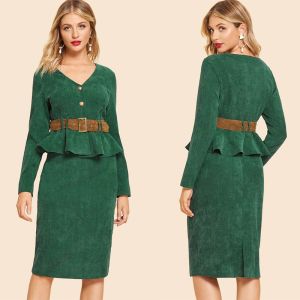 Quality Dresses Women lady Elegant Two Piece Set women Clothing for sale