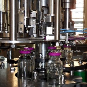 Automatic Rotary Glass Jar Cap Crimping Machine 6000BPH