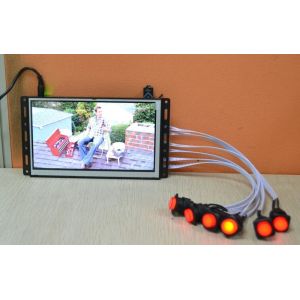 7" Wall Mount Full HD LCD Screen 1mah Lower Standby Power Consumption