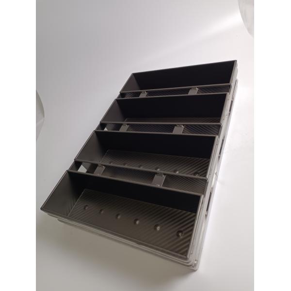 PTFE Al Alloy Baguette Cooking Bread Mold Loaf Pan Set