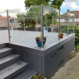 Safety Tempered Glass Fence Balustrade For Balcony Pool