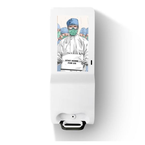 Buy 21.5inch Gel Automatic Hand Sanitizer Digital Signage Display Auto Dispenser Digital Screen at wholesale prices
