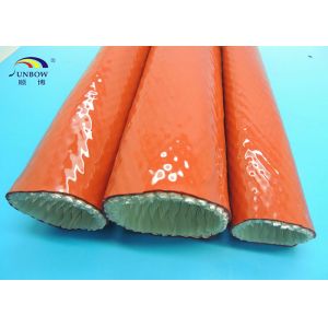 Red 100MM Silicone Resin Saturated Fiberglass Heat Resistant Sleeving Insulation