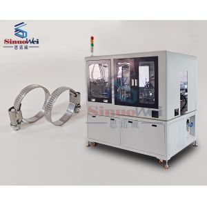 Offset Head Hose Clamp Assembly Machine 1000 Pcs/Hour Hydraulic Pipe Clamp