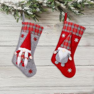 Christmas Stockings New Set 3D Gnomes Santa Christmas Stockings Personalized
