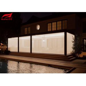 Upgrade Your Garden Design With Motorized Aluminum Pergola Remote Control Or