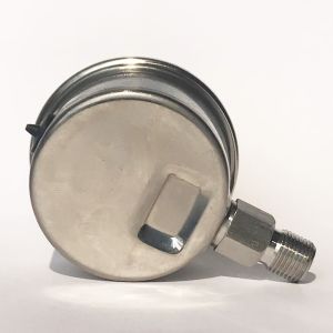 4 Bar All Stainless Steel Pressure Gauge Dual Scale Radial EN 837-1