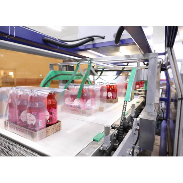 Metal Shrink Packaging Equipment Full Automatic Half Tray Shrinking Wrapping