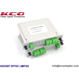 Mini Size 1*4 Fiber Optic Splitter 1x4 PLC Splitter LGX For Terminal ODF ODB Box