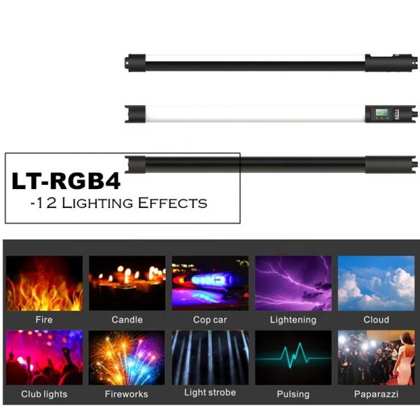 95ra Handheld RGB LED Tube Light 4 Feet 40W Daylight 2800K-9990K Bi Color