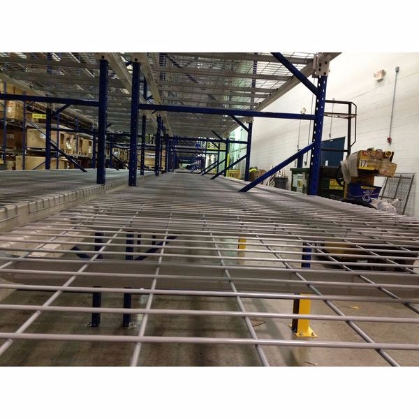 Steel Pallet Rack Wire Decking , Wire Mesh Storage Racks Powder Coated 5 - 30 Levels