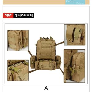 High Grade Nylon Tactical Gear Backpack Customized Molle Assault Pack