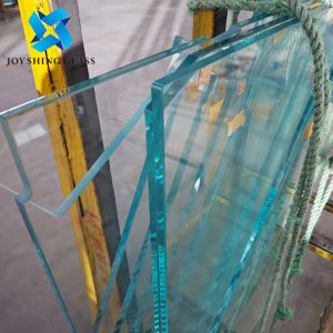 Custom Shape 15mm Ultra Clear Toughened Glass Stair Handrails
