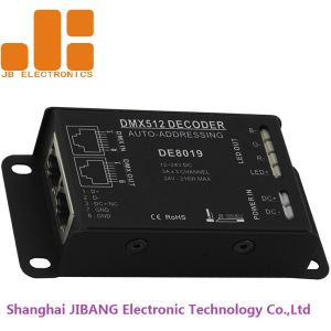 DMX512 Decoder Led Light Controller 3A*3CH Auto - Addressing With Aluminium