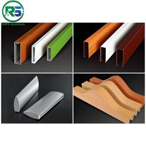 Environmental Friendly Linear Suspended Metal Ceiling 0.9mm White Aluminum