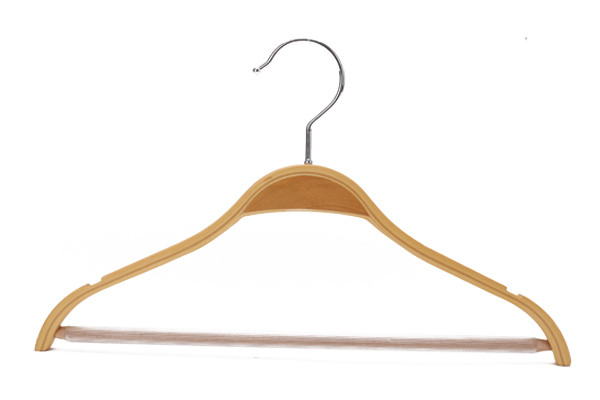 Buy Betterall Wholesale Notch Shoulder And Rubber Pant Bar Plywood Hanger at wholesale prices