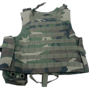 Protective Military Combat Vest With Three / Four Pouches And Chest Protector