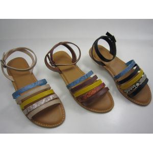 Adjustable Buckles TPR Ankle Strap Gladiator Sandals