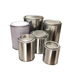 0.25L-20L Custom Empty Round Paint Can Paint Tin Containers With Tight Triple