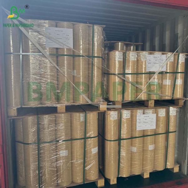 60g 70g Strong Tensile Strength Ribbed Kraft Paper for High End Packaging