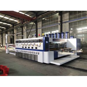 Automatic Printing Slotting 120pcs/Min Pizza Box Making Machine