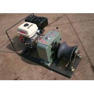 5Ton Petrol Engine Powered winch or Capstan Cable Winch , Gasoline Engine