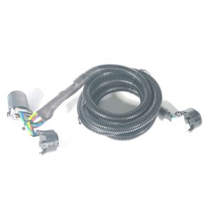 PVC Coiled Trailer Cable Flexible Strong Elasticity 7 Way Wiring For Trailer