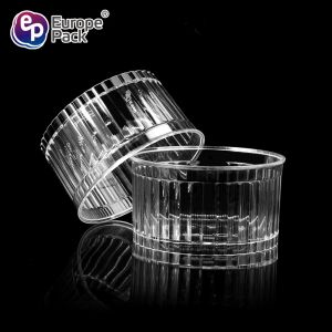 Chinese supplier disposable pudding cup with inner plastic mini dessert