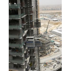 SC160/160 Building Construction Hoist 96m/Min Construction Hoist Elevator