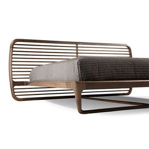 Nordic Modern Full Size Bed , Patent Design Contemporary Wooden Beds