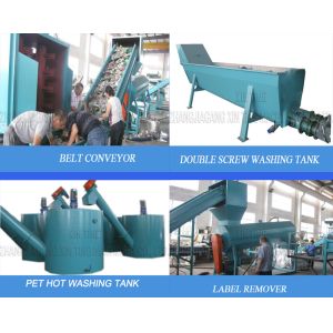 Safe Process Plastic Recycling Machine Consumer Polyethylene Terephthalate