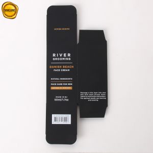 Black Personal Care Packaging Boxes Cardboard Box Gift Paper Box