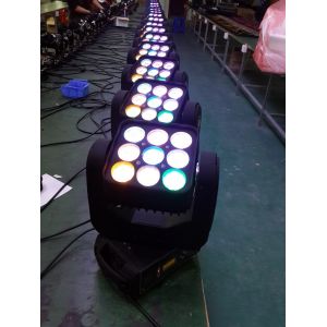 9pcs 3*3 RGBW 4 in 1 LED Matrix Beam Moving Head Light 10W beam light for stage