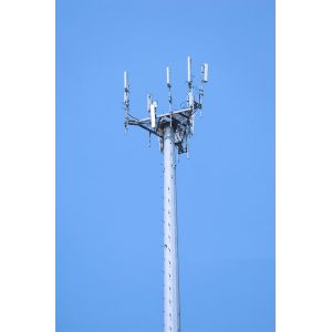Electrical Galvanized Slip joint Monopole Cell Tower