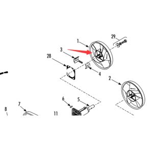Thermo King T-880Pro Original evaporator fan blade, Model 781307/781306, color