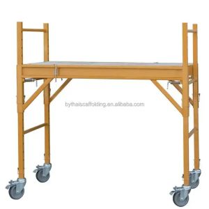 Quality Telescopic Andamio Indoor Metal Portable Baker Scaffolding With Adjustable Casters for sale