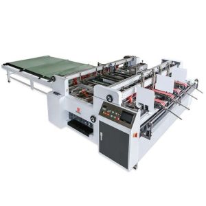 Double Piece 380v Carton Folding Gluing Machine Mechanical Driven