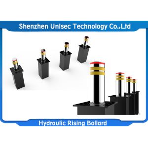 Stainless Steel 24V Hydraulic Rising Bollards Used In Checkpoint , Important Place