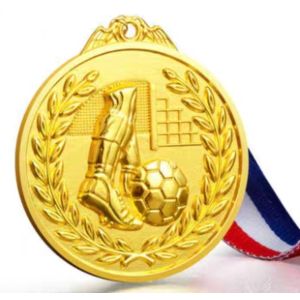 Factory Custom Metal Medal With Ribbon Customized Football Medals
