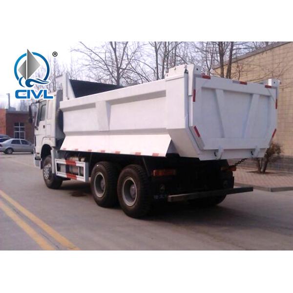 Sinotruk HOWO7 Red 336 Hp New Diesel Fuel Type Dump Truck With Q345 Steel Heavy
