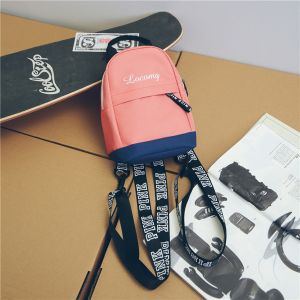 New personality fashion Hong Kong wind mobile phone bag single-shoulder slanting