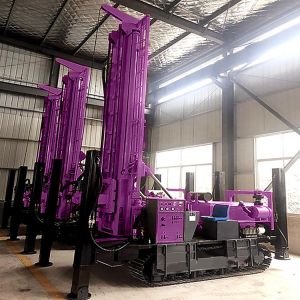 Rotary Borehole Water Well Rig Deep 500m Portable Hydraulic Water Well Drilling