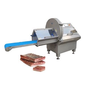 Smoked Bacon Pancetta Meat Slicing Machine 200pcs / Min