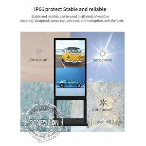 32 Inch Outdoor Digital Signage Narrow Bezel Super Slim 4k Resolution
