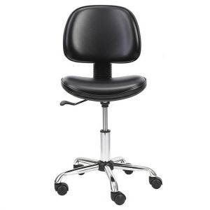 Quality Black PU Lab Antistatic Chair with Swivel Feature and Durable PU Leather for ESD-Sensitive Environments for sale